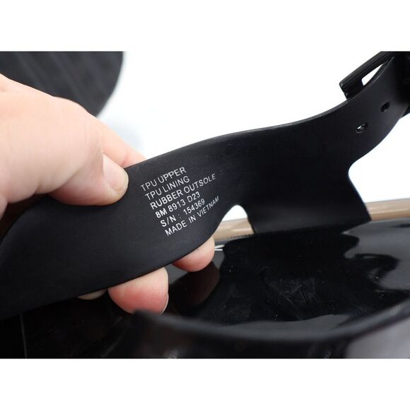 Tory Burch Crisscross Strap Bubble Jelly Sandal Size 8 B Black Slingback Flats - Picture 9 of 9